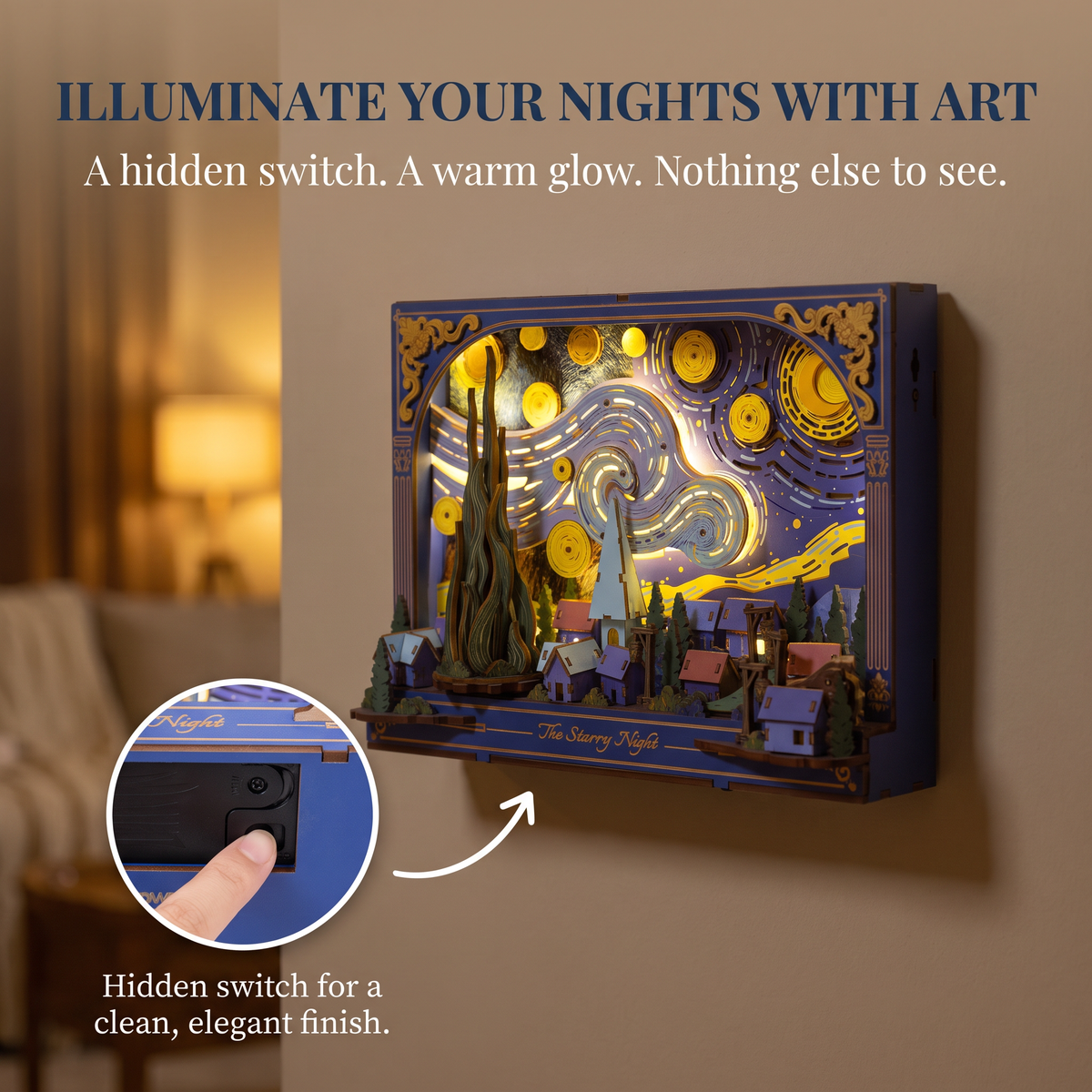 3D Wooden Masterpiece Light